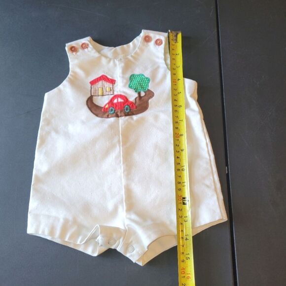 Vintage Baby Jon Jon Romper Outfit 3-6 Months - Picture 6 of 8